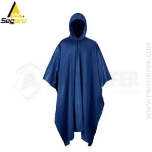 PONCHO DE PVC COLOR AZUL 0.32 SEGPRO