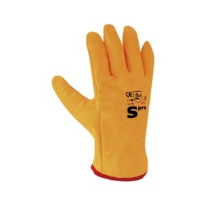 GUANTES CUERO CARNAZA AMARILLO PARA CONDUCTOR